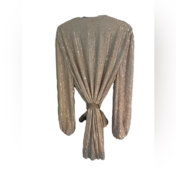 Malibu Bun-Gold sequin Robe/Dress - Picture 4 of 4